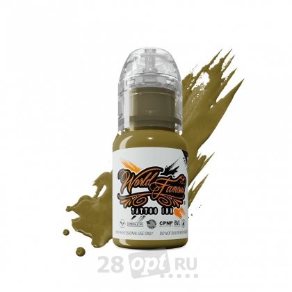 Краска для художественной татуировки World Famous Tattoo Ink, Sicilian Olive, 15 мл