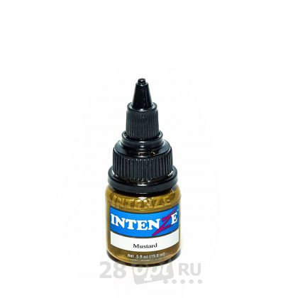 Краска для художественной татуировки Intenze, Mustard, 15 мл
