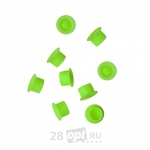 Распродажа, Силиконовые колпачки для краски Tattoo Caps ACI040-4, Зелёные, 100 шт.